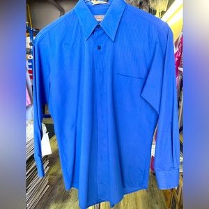Blue striped Van Heusen dress shirt